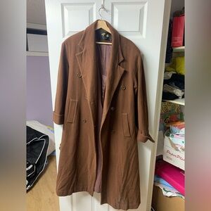 Wool Double-Breasted Coat